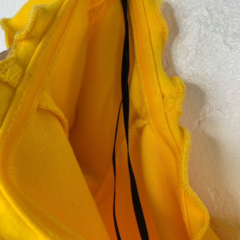 NWT H&M divided yellow off shoulder crop top - Picture 7 of 7